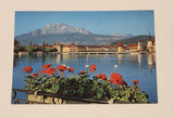 Vintage Mount Pilatus Lucerne Switzerland Postcard