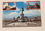 Vintage Piazzale Michelangelo Florence Italy Postcard