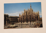 Vintage Piazza della Scala Milan Italy Postcard