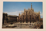 Vintage Piazza della Scala Milan Italy Postcard