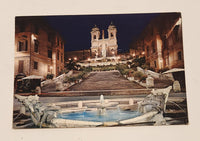 Vintage Spanish Steps Rome Italy Postcard