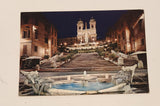 Vintage Spanish Steps Rome Italy Postcard