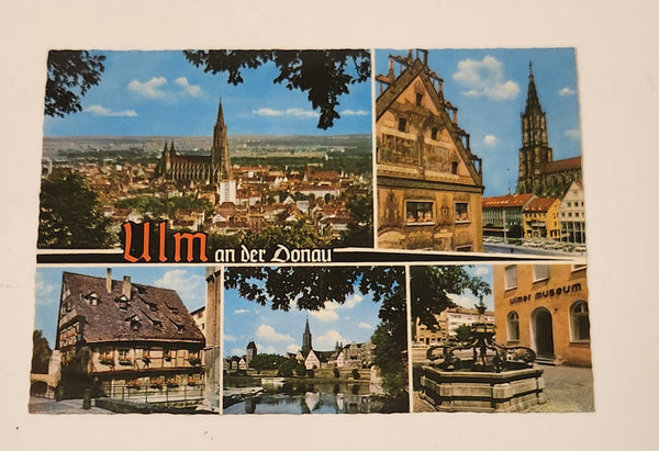 Vintage Ulm an der Donau Germany Postcard