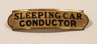 Antique Railroad Railway Train Sleeping Car Conductor Metal Hat Badge