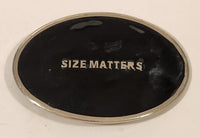 Size Matters Black Metal Belt Buckle