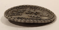 Rare Twin Creeks Cattle Penning Metal Belt Buckle