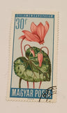 1966 Hungary Cyclamen Europaeum Flower Magyar Posta 30f Postal Stamp