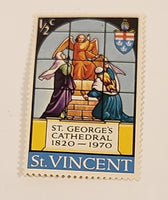 St. Vincent St. George's Cathedral 1820-1970 1/2 Cent Postal Stamp