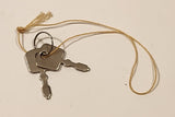 Set of 2 Small Keys on String-