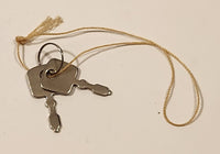 Set of 2 Small Keys on String-