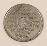 Vintage AA Alcoholic Anonymous To Thine Own Self Be True 24 Hours Silver Tone Metal Recovery Token Chip