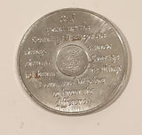 Vintage AA Alcoholic Anonymous To Thine Own Self Be True 24 Hours Silver Tone Metal Recovery Token Chip