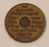 Vintage AA Alcoholics Anonymous To Thine Own Self Be True 6 Months Brass Metal Recovery Token Chip