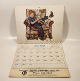 1984 Norman Rockwell Appointment Calendar Kingsway Quick Printers (1969) Ltd. Vancouver B.C.