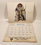 1984 Norman Rockwell Appointment Calendar Kingsway Quick Printers (1969) Ltd. Vancouver B.C.