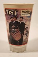 1984 Sears Coca Cola The Saturday Evening Post The Umpires April 23 1949 Norman Rockwell 5 1/2" Tall 16 Oz Hard Plastic Cup