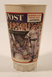 1984 Sears Coca Cola The Saturday Evening Post The Dugout September 4 1948 Norman Rockwell 5 1/2" Tall 16 Oz Hard Plastic Cup