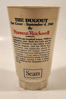 1984 Sears Coca Cola The Saturday Evening Post The Dugout September 4 1948 Norman Rockwell 5 1/2" Tall 16 Oz Hard Plastic Cup