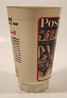 1984 Sears Coca Cola The Saturday Evening Post The Dugout September 4 1948 Norman Rockwell 5 1/2" Tall 16 Oz Hard Plastic Cup