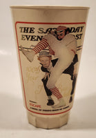 1984 Sears Coca Cola The Saturday Evening Post 100 Years Of Baseball July 8 1939 Norman Rockwell 5 1/2" Tall 16 Oz Hard Plastic Cup