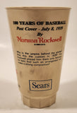 1984 Sears Coca Cola The Saturday Evening Post 100 Years Of Baseball July 8 1939 Norman Rockwell 5 1/2" Tall 16 Oz Hard Plastic Cup