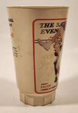 1984 Sears Coca Cola The Saturday Evening Post 100 Years Of Baseball July 8 1939 Norman Rockwell 5 1/2" Tall 16 Oz Hard Plastic Cup