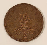 1971 UK Great Britain Elizabeth II New Pence 2 Bronze Metal Coin