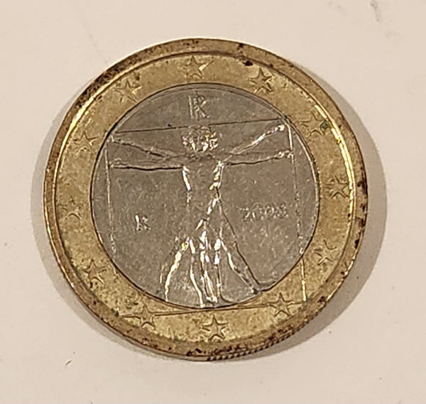 2008 Italy 1 Euro Dollar Da Vinci Metal Coin