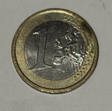 2008 Italy 1 Euro Dollar Da Vinci Metal Coin