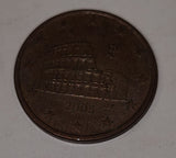 2005 Euro 5 Cents Italy Roman Colosseum Copper Metal Coin