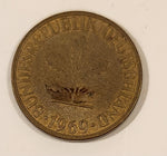 1969 Federal Republic of Germany 5 Pfenning Brass Steel Metal Coin