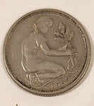 1949 West Germany Bank Deutscher Lander 50 Pfenning Metal Coin