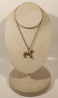 Gold Tone Horse Necklace