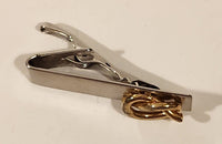 Kreisler Gold Tone Twisted Pretzel Knot Metal Tie Clip