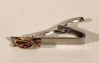 Kreisler Gold Tone Twisted Pretzel Knot Metal Tie Clip