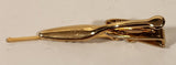 Vintage Hicock USA Hunting Rifle Gold Tone Tie Clip