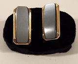 Vintage Grey with Gold Tone Cufflinks