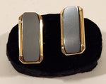 Vintage Grey with Gold Tone Cufflinks