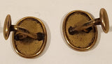 Antique 1920s Engraved Signed Gold Cufflinks