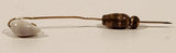 Antique Victorian Hold-On Seashell Brass Stick Pin Pat. 13009