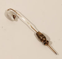 Antique Victorian Hold-On Seashell Brass Stick Pin Pat. 13009