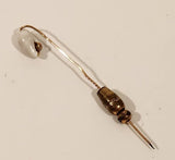 Antique Victorian Hold-On Seashell Brass Stick Pin Pat. 13009