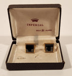 Vintage Imperial Gold Plated Silhouette Cufflinks in Original Box