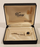 Vintage Viceroy Made in Canada Silver Tone Tie Tack in Original Box