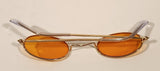 Orange Tint Thin Frame Sunglasses