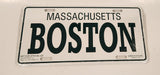 Albert Elovitz Boston Massachusetts Embossed Metal Vehicle License Plate Tag New in Plastic