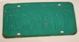 Vintage 1969 Saskatchewan White Lettering Green Vehicle License Plate Metal Tag 118 624