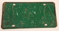 Vintage 1968 Alberta Restricted X White Letters Green Vehicle License Plate Tag 4X 20 72