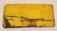 Vintage 1958 Alberta Black Letters Yellow Vehicle License Plate BL 799