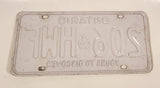 1986 to 1994 Ontario Yours To Discover White with Blue Letters Vehicle License Plate 206 HWF